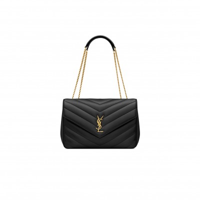 YSL LOULOU LARGE IN MATELASSÉ LAMBSKIN 803541AAEAX1000 (32*22*10cm)